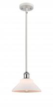  516-1S-WPC-G131 - Orwell - 1 Light - 8 inch - White Polished Chrome - Mini Pendant