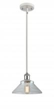  516-1S-WPC-G132 - Orwell - 1 Light - 8 inch - White Polished Chrome - Mini Pendant