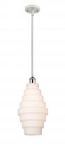 Innovations Lighting 516-1S-WPC-G671-8 - Cascade - 1 Light - 8 inch - White Polished Chrome - Mini Pendant