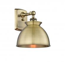  516-1W-AB-M14-AB - Adirondack - 1 Light - 8 inch - Antique Brass - Sconce