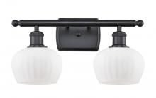  516-2W-BK-G91 - Fenton - 2 Light - 17 inch - Matte Black - Bath Vanity Light