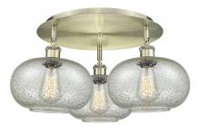 Innovations Lighting 516-3C-AB-G249 - Gorham - 3 Light - 21 inch - Antique Brass - Flush Mount