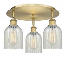  516-3C-BB-G2511 - Caledonia - 3 Light - 17 inch - Brushed Brass - Flush Mount