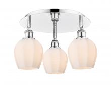 Innovations Lighting 516-3C-PC-G461-6 - Norfolk - 3 Light - 18 inch - Polished Chrome - Flush Mount