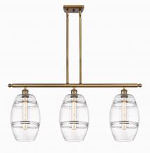  516-3I-BB-G557-8CL - Vaz - 3 Light - 36 inch - Brushed Brass - Cord hung - Island Light