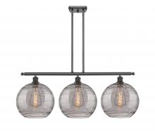 Innovations Lighting 516-3I-OB-G1213-12SM - Athens Deco Swirl - 3 Light - 39 inch - Oil Rubbed Bronze - Cord hung - Island Light