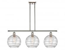 Innovations Lighting 516-3I-PN-G1213-10 - Athens Deco Swirl - 3 Light - 37 inch - Polished Nickel - Cord hung - Island Light