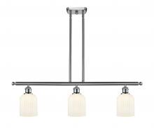  516-3I-SN-G559-5GWH - Bridal Veil - 3 Light - 36 inch - Brushed Satin Nickel - Cord hung - Island Light