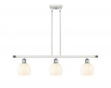 Innovations Lighting 516-3I-WPC-G1217-6WV - White Venetian - 3 Light - 36 inch - White Polished Chrome - Stem Hung - Island Light