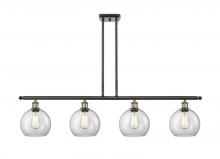  516-4I-BAB-G122-8 - Athens - 4 Light - 48 inch - Black Antique Brass - Cord hung - Island Light