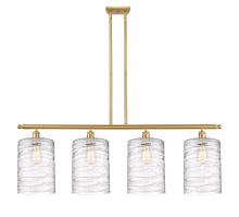 Innovations Lighting 516-4I-SG-G1113-L - Cobbleskill - 4 Light - 48 inch - Satin Gold - Cord hung - Island Light