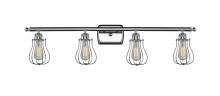  516-4W-PC-CE513 - Muselet - 4 Light - 36 inch - Polished Chrome - Bath Vanity Light