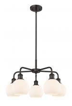  516-5CR-OB-G121-6 - Athens - 5 Light - 24 inch - Oil Rubbed Bronze - Chandelier