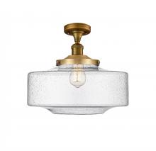  517-1CH-BB-G694-16 - Bridgeton - 1 Light - 12 inch - Brushed Brass - Semi-Flush Mount