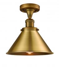  517-1CH-BB-M10-BB - Briarcliff - 1 Light - 10 inch - Brushed Brass - Semi-Flush Mount