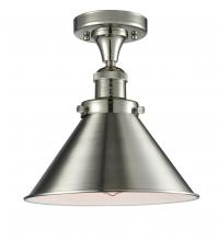  517-1CH-PN-M10-PN - Briarcliff - 1 Light - 10 inch - Polished Nickel - Semi-Flush Mount