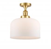  517-1CH-SG-G71-L - Bell - 1 Light - 12 inch - Satin Gold - Semi-Flush Mount