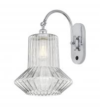  518-1W-PC-G212 - Springwater - 1 Light - 12 inch - Polished Chrome - Sconce