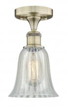  616-1F-AB-G2811 - Hanover - 1 Light - 6 inch - Antique Brass - Flush Mount