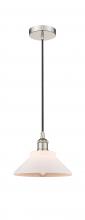  616-1P-PN-G131 - Orwell - 1 Light - 8 inch - Polished Nickel - Cord hung - Mini Pendant