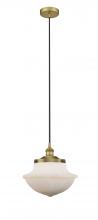  616-1PH-BB-G541 - Oxford - 1 Light - 12 inch - Brushed Brass - Mini Pendant