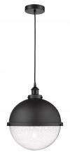  616-1PH-BK-HFS-124-BK - Hampden - 1 Light - 13 inch - Matte Black - Cord hung - Pendant