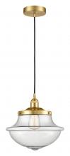  616-1PH-SG-G544 - Oxford - 1 Light - 12 inch - Satin Gold - Mini Pendant