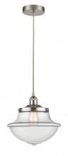  616-1PH-SN-G542 - Oxford - 1 Light - 12 inch - Satin Nickel - Mini Pendant