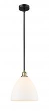 Innovations Lighting 616-1S-BAB-GBD-121-LED - Bristol - 1 Light - 12 inch - Black Antique Brass - Cord hung - Mini Pendant