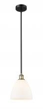 Innovations Lighting 616-1S-BAB-GBD-91-LED - Bristol - 1 Light - 9 inch - Black Antique Brass - Cord hung - Mini Pendant