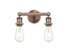  616-2W-AC - Edison - 2 Light - 11 inch - Antique Copper - Bath Vanity Light