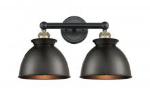  616-2W-BAB-M14-BK - Adirondack - 2 Light - 17 inch - Black Antique Brass - Bath Vanity Light