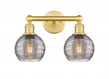 Innovations Lighting 616-2W-SG-G1213-6SM - Athens Deco Swirl - 2 Light - 15 inch - Satin Gold - Bath Vanity Light