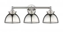  616-3W-PN-M14-PN - Adirondack - 3 Light - 26 inch - Polished Nickel - Bath Vanity Light