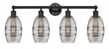  616-4W-BK-G557-6SM - Vaz - 4 Light - 33 inch - Matte Black - Bath Vanity Light