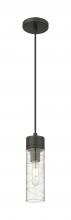  617-1P-BK-G617-8DE - Boreas - 1 Light - 3 inch - Matte Black - Cord Hung - Mini Pendant