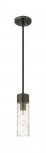  617-1S-OB-G617-8DE - Boreas - 1 Light - 3 inch - Oil Rubbed Bronze - Stem Hung - Mini Pendant