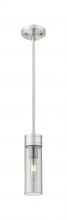  617-1S-SN-G617-8SM - Boreas - 1 Light - 3 inch - Satin Nickel - Stem Hung - Mini Pendant