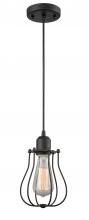  900-1P-OB-CE513-OB - Muselet - 1 Light - 6 inch - Oil Rubbed Bronze - Cord hung - Mini Pendant