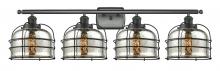 Innovations Lighting 916-4W-BK-G78-CE - Bell Cage - 4 Light - 36 inch - Matte Black - Bath Vanity Light