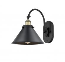  918-1W-BAB-M10-BK - Briarcliff - 1 Light - 10 inch - Black Antique Brass - Sconce