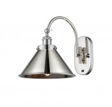  918-1W-PN-M10-PN - Briarcliff - 1 Light - 10 inch - Polished Nickel - Sconce