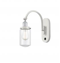  918-1W-WPC-G312 - Dover - 1 Light - 5 inch - White Polished Chrome - Sconce