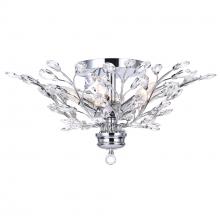  5206C22C - Ivy 6 Light Flush Mount With Chrome Finish