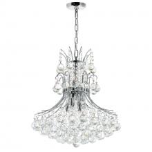  8012P20C - Princess 8 Light Down Chandelier With Chrome Finish