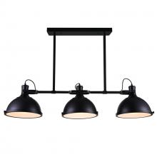  9760P50-3-101 - Strum 3 Light Island Chandelier With Black Finish