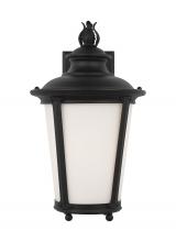  88241EN3-12 - Cape May traditional 1-light LED outdoor exterior medium wall lantern sconce in black finish with et