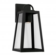  943711BK-GL - 1 Light Outdoor Wall Lantern