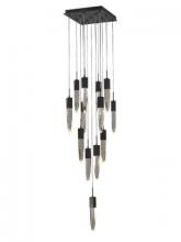  HF1905-13-AP-BK - The Original Aspen Collection Black 13 Light Pendant Fixture