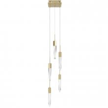  HF1900-5-AP-BB-C - The Original Aspen Collection Chrome 5 Light Pendant Fixture with Clear Crystal